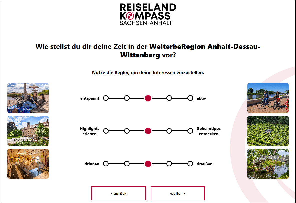Reiseland-Kompass